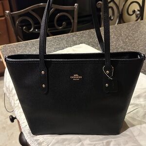 Coach Black Mini City Zip Tote. G2180-22967